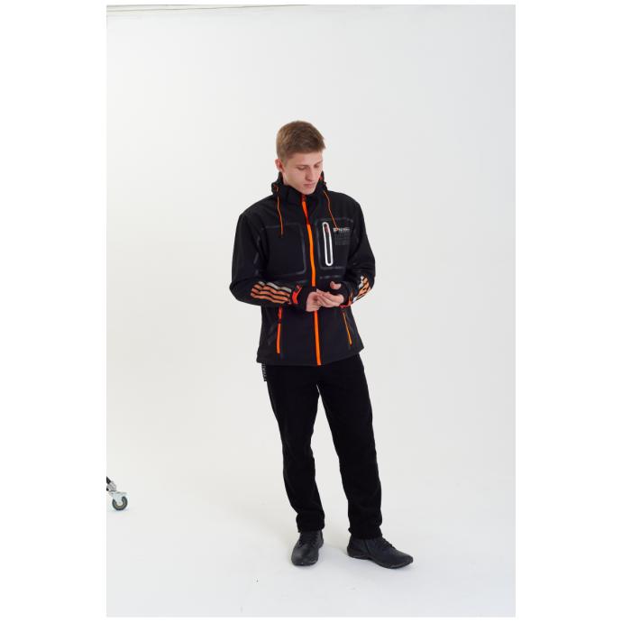 Софтшеловая куртка мужская  GEOGRAPHICAL NORWAY «ROMANO»  - WW3284H/GN-BLACK - Цвет Черный - Фото 2