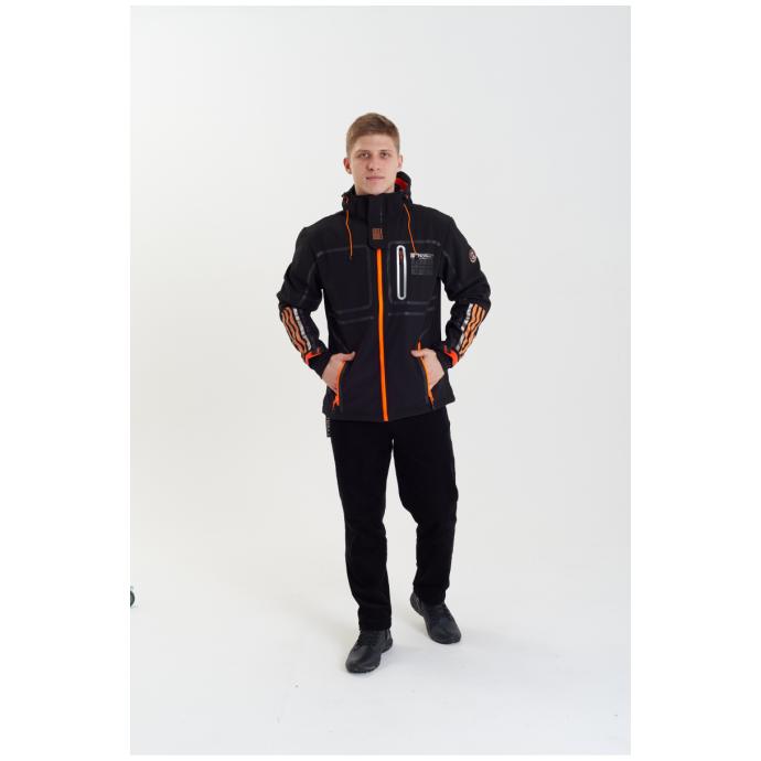 Софтшеловая куртка мужская  GEOGRAPHICAL NORWAY «ROMANO»  - WW3284H/GN-BLACK - Цвет Черный - Фото 3