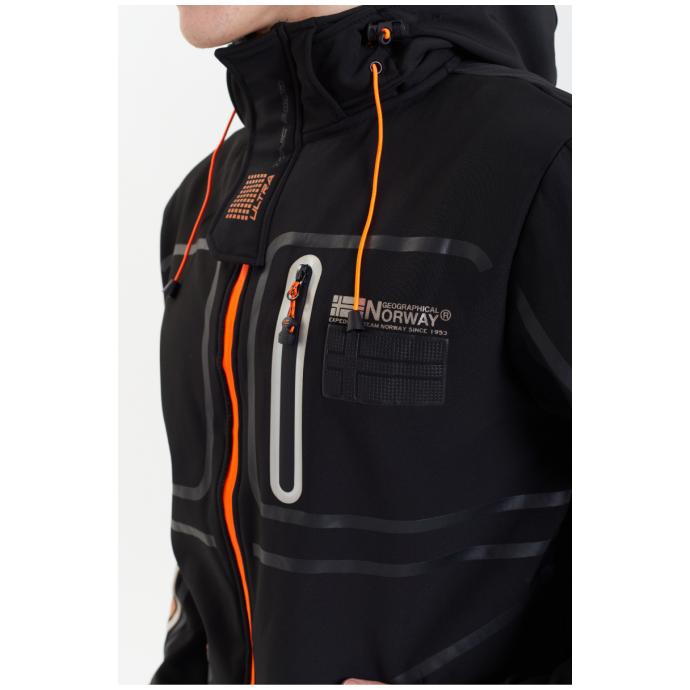 Софтшеловая куртка мужская  GEOGRAPHICAL NORWAY «ROMANO»  - WW3284H/GN-BLACK - Цвет Черный - Фото 7