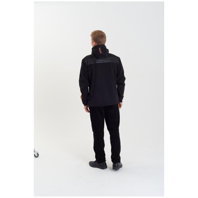 Софтшеловая куртка мужская  GEOGRAPHICAL NORWAY «ROMANO»  - WW3284H/GN-BLACK - Цвет Черный - Фото 8