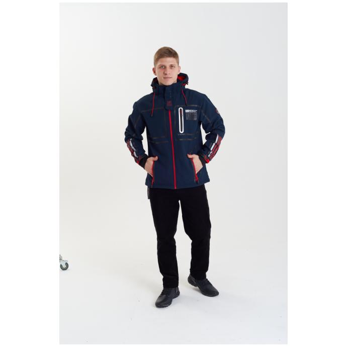 Софтшеловая куртка мужская  GEOGRAPHICAL NORWAY «ROMANO»  - WW3284H/GN-NAVY - Цвет Темно-синий - Фото 3