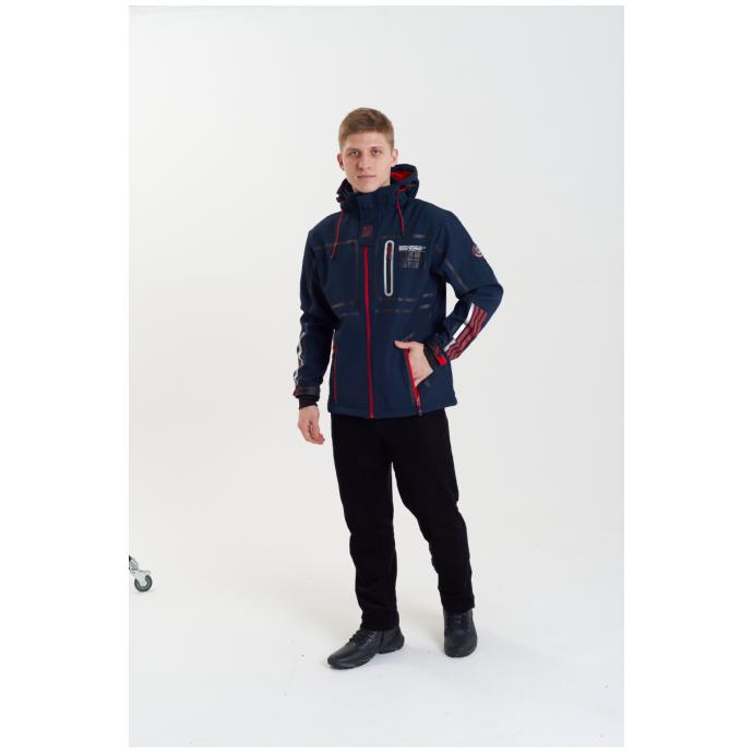 Софтшеловая куртка мужская  GEOGRAPHICAL NORWAY «ROMANO»  - WW3284H/GN-NAVY - Цвет Темно-синий - Фото 5