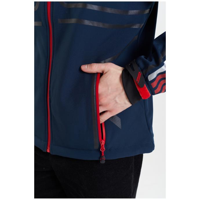 Софтшеловая куртка мужская  GEOGRAPHICAL NORWAY «ROMANO»  - WW3284H/GN-NAVY - Цвет Темно-синий - Фото 6