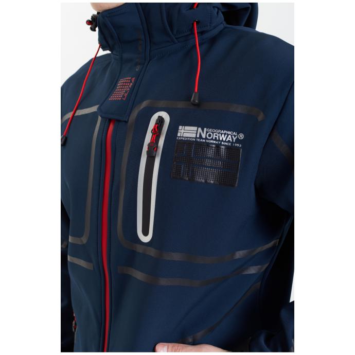 Софтшеловая куртка мужская  GEOGRAPHICAL NORWAY «ROMANO»  - WW3284H/GN-NAVY - Цвет Темно-синий - Фото 7