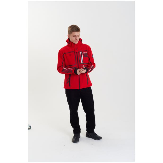 Софтшеловая куртка мужская  GEOGRAPHICAL NORWAY «ROMANO»  - WW3284H/GN-RED - Цвет Красный - Фото 2