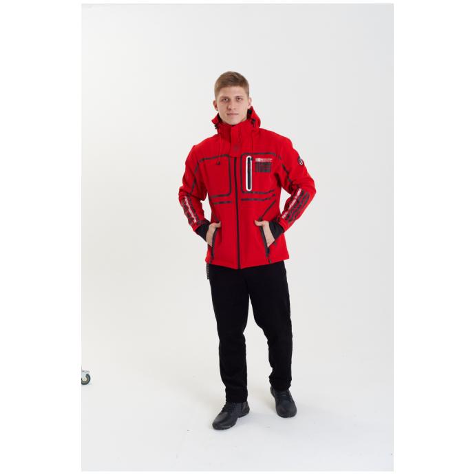 Софтшеловая куртка мужская  GEOGRAPHICAL NORWAY «ROMANO»  - WW3284H/GN-RED - Цвет Красный - Фото 3