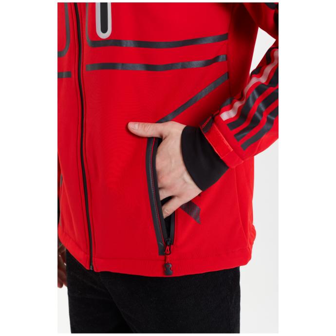Софтшеловая куртка мужская  GEOGRAPHICAL NORWAY «ROMANO»  - WW3284H/GN-RED - Цвет Красный - Фото 6