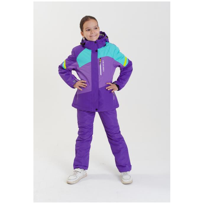 Куртка подростковая  M.Y.S для девочек - G-28-2 - Цвет Фиолетовый - Фото 4