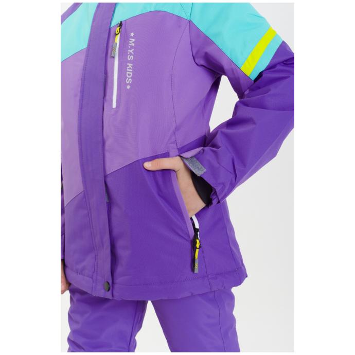 Куртка подростковая  M.Y.S для девочек - G-28-2 - Цвет Фиолетовый - Фото 6