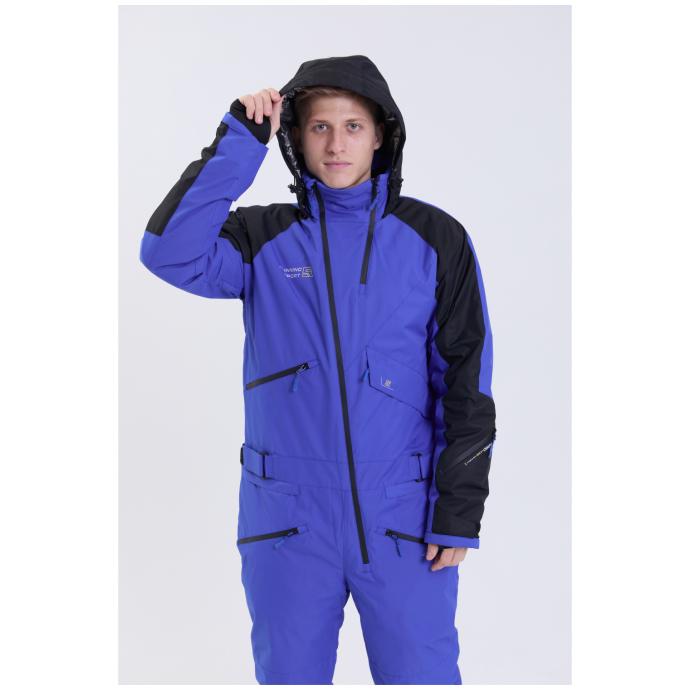 МУЖСКОЙ СНОУБОРДИЧЕСКИЙ КОМБИНЕЗОН RUNNING SPORT - 8901-blue - Цвет Синий - Фото 12
