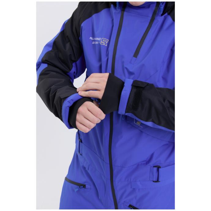 МУЖСКОЙ СНОУБОРДИЧЕСКИЙ КОМБИНЕЗОН RUNNING SPORT - 8901-blue - Цвет Синий - Фото 14
