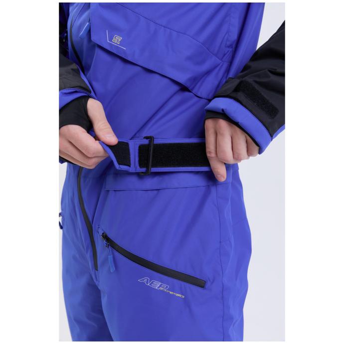 МУЖСКОЙ СНОУБОРДИЧЕСКИЙ КОМБИНЕЗОН RUNNING SPORT - 8901-blue - Цвет Синий - Фото 16