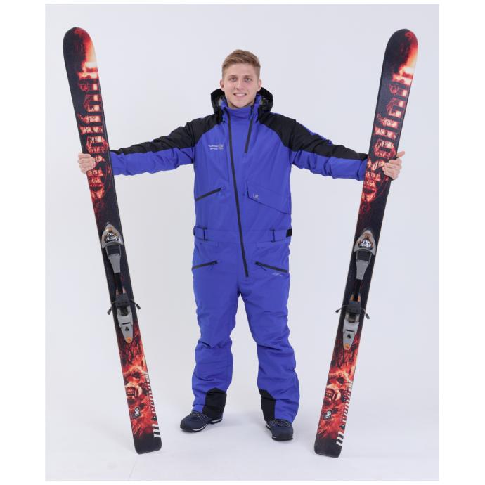 МУЖСКОЙ СНОУБОРДИЧЕСКИЙ КОМБИНЕЗОН RUNNING SPORT - 8901-blue - Цвет Синий - Фото 19