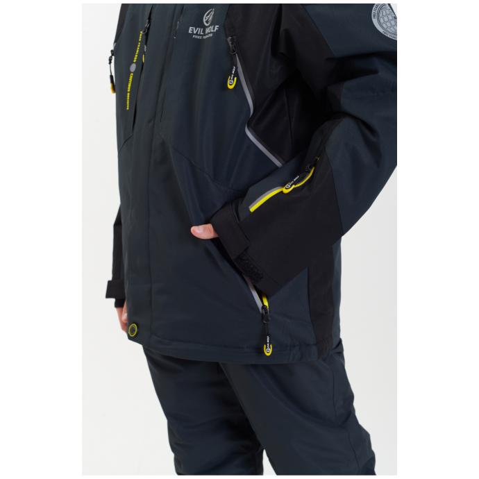 Куртка подростковая горнолыжная EVIL WOLF  - 7606B-2 - Цвет Черный - Фото 5