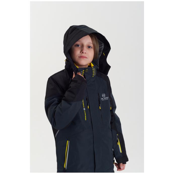 Куртка подростковая горнолыжная EVIL WOLF  - 7606B-2 - Цвет Черный - Фото 9