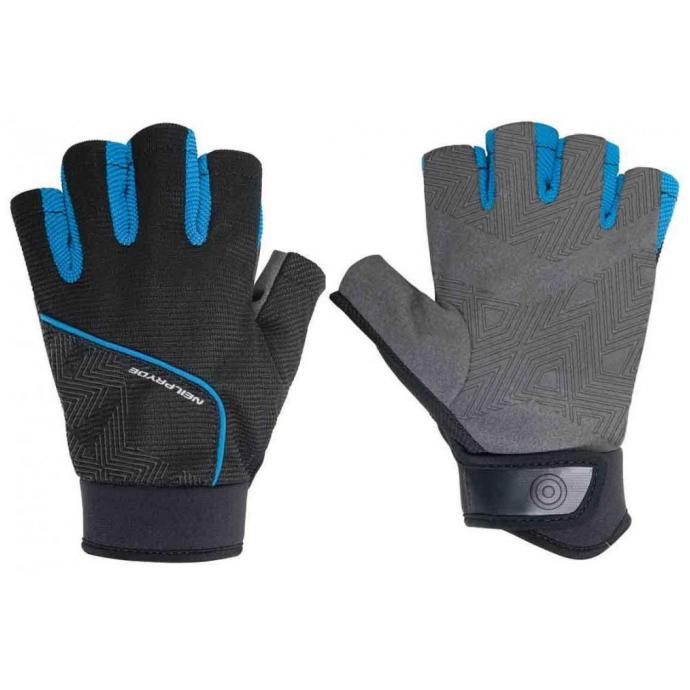 ПЕРЧАТКИ NP HALF FINGER AMARA GLOVE L C1 BLACK/BLUE - 193821-000/1633-S - Фото 1