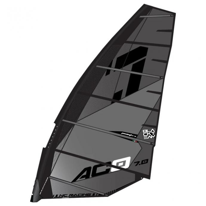 Парус для виндсерфинга POINT-7 "AC 0" SLALOM (безкамберный) - Артикул AC 0 grey - Фото 2