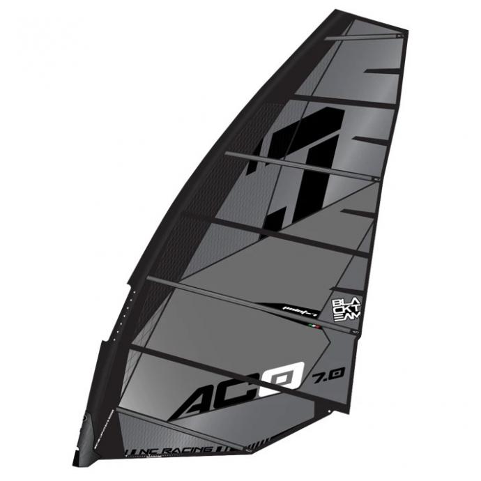 Парус для виндсерфинга POINT-7 "AC 0" SLALOM (безкамберный) - Артикул AC 0 grey - Фото 1