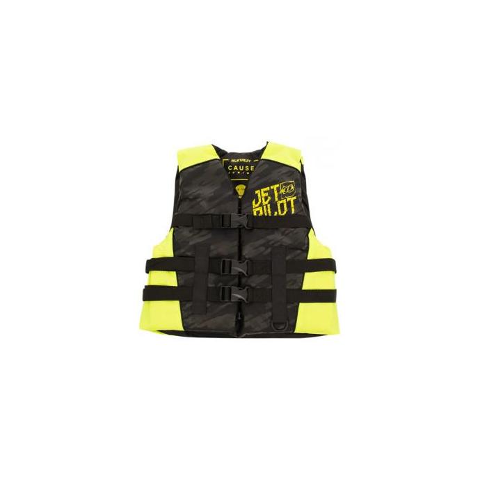 Спасательный жилет неопрен ДЕТ. Jetpilot Cause ISO 50N Neo Vest - 19084-Black/Yellow - Цвет Черный, Желтый - Фото 1
