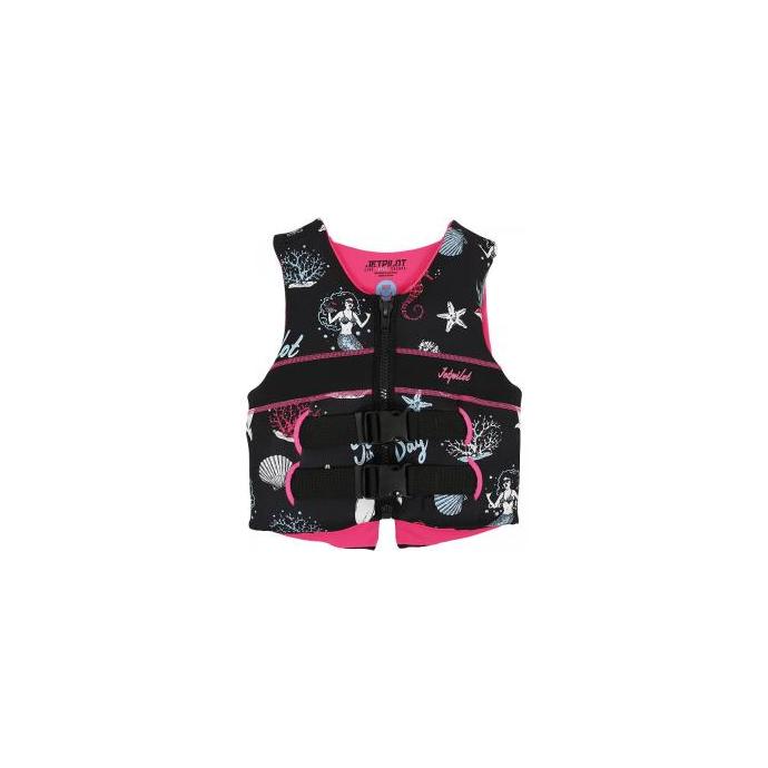 Спасательный жилет неопрен ДЕТ. Jetpilot Cause ISO 50N Neo Vest  - 20084-Black/Pink - Цвет Черный, Розовый - Фото 1