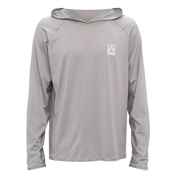 Лайкра KYOTO CASPER HOOD GRID LS RASHGUARD - CASPER HOOD-LIGHT GRE - Цвет Серый - Фото 1