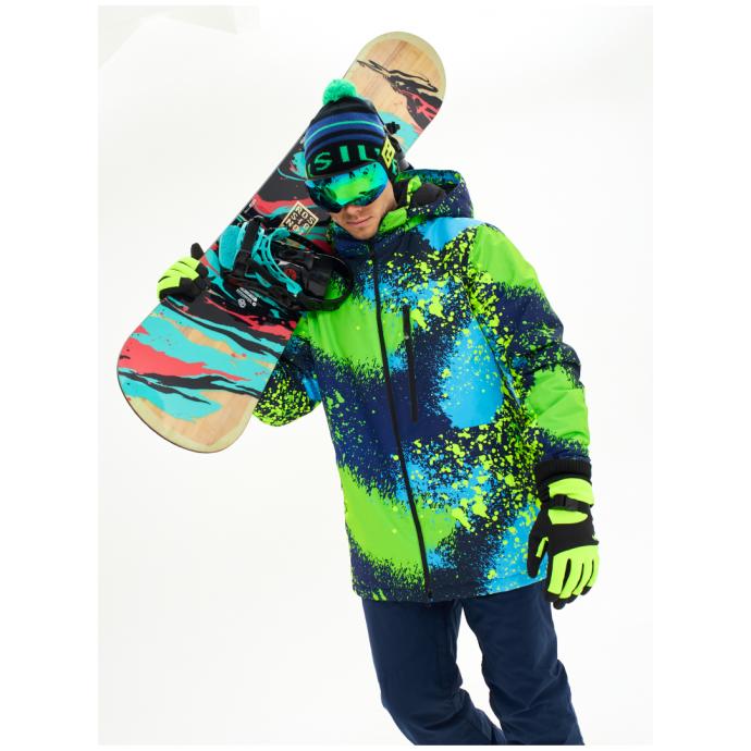 Мужская горнолыжная сноубордическая куртка Alpha Endless  - 423/248 - Цвет Зеленый - Фото 4