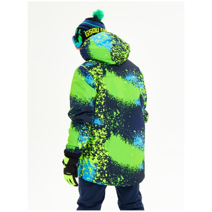Мужская горнолыжная сноубордическая куртка Alpha Endless  - 423/248 - Цвет Зеленый - Фото 5