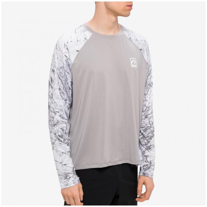 Лайкра KYOTO CORY LS RASHGUARD - Cory_light grey	 - Цвет Серый - Фото 2