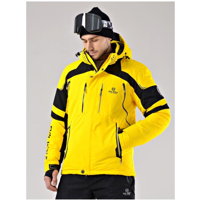 Куртка мужская горнолыжная EVIL WOLF - AD 6636-13 - Цвет Желтый - Фото 5