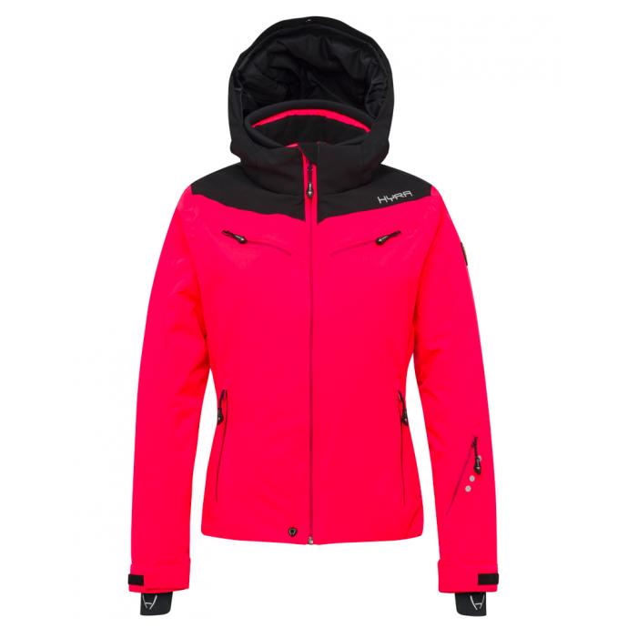 Горнолыжная куртка премиум-класса HYRA «MATT» - HLG1252-Bright Pink/Black - Цвет Розовый - Фото 6