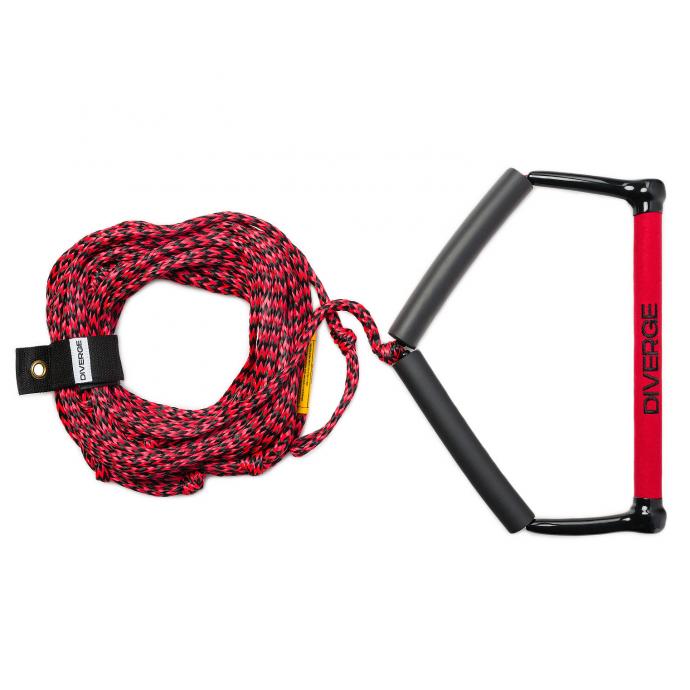 DIVERGE комплект фал рукоятка BEST WAKE COMBO (SS23) - BW-RED/BLACK - Цвет Красный - Фото 1