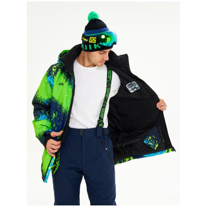 Мужская горнолыжная сноубордическая куртка Alpha Endless  - 423/248 - Цвет Зеленый - Фото 8