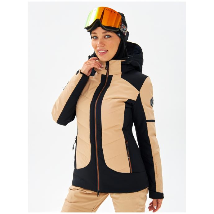 Женская горнолыжная / сноубордическая мембранная куртка Alpha Endless - 423/191_1 - Цвет Бежевый - Фото 15