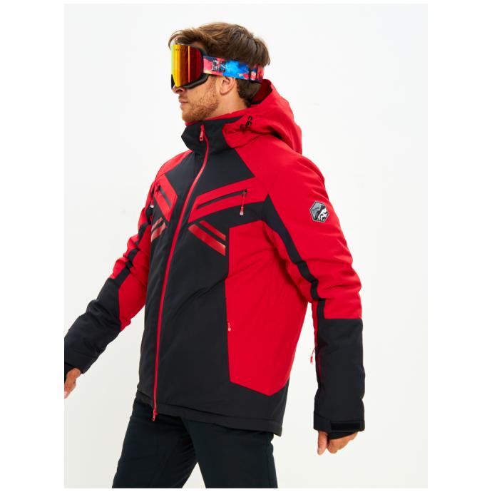 Мужская мембранная горнолыжная /сноубордическая куртка Alpha Endless Bizzard Tech - 423/196_2 - Цвет Красный - Фото 10