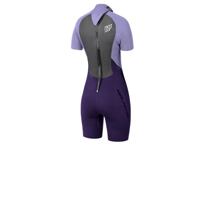 Гидрокостюм NP "SPARK" S/S SPRINGSUIT 3/2мм BACK ZIP - MUF330 C2 - Цвет Фиолетовый - Фото 2