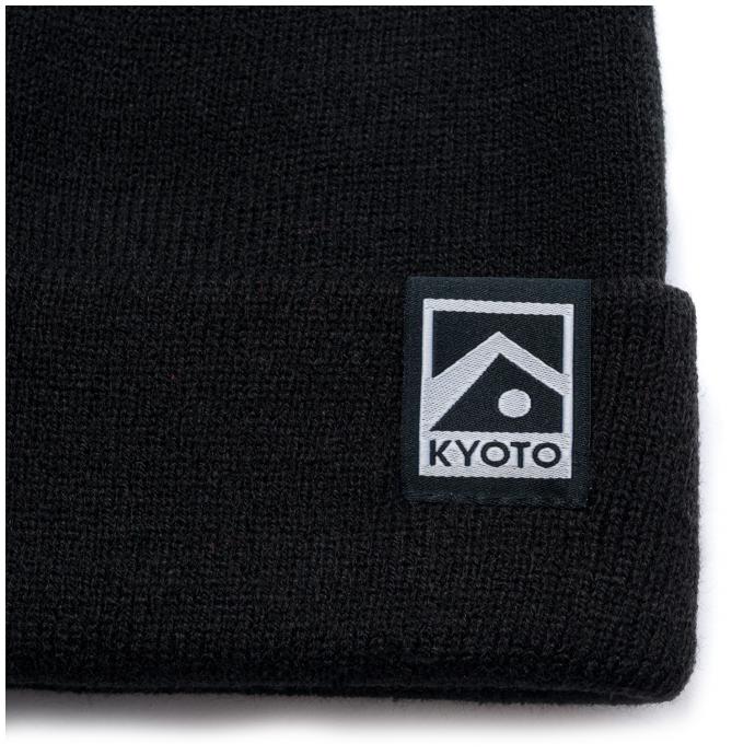 Шапка KYOTO MINOO PANPON BEANIE - AH-02-black - Цвет Черный - Фото 2