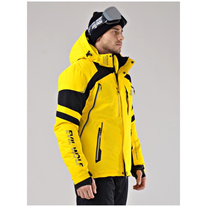 Куртка мужская горнолыжная EVIL WOLF - AD 6636-13 - Цвет Желтый - Фото 6