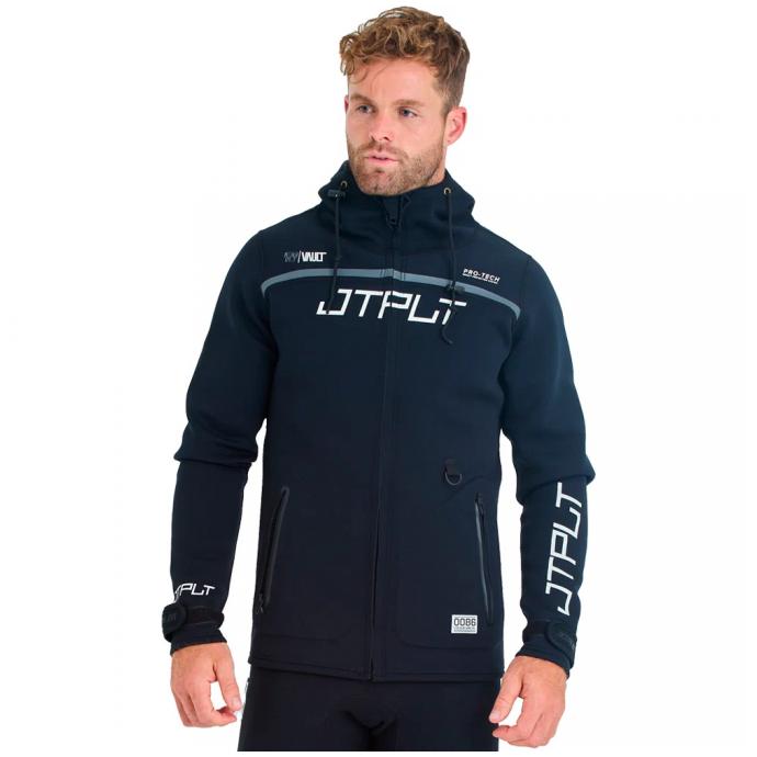 Гидрокуртка мужская с капюшоном Jetpilot RX VAULT TOUR COAT BLACK/WHITE - 250080 - Фото 5