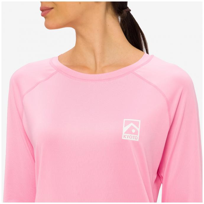 Лайкра KYOTO MEAGAN LS RASHGUARD - MEGAN-LIGHT PINK - Цвет Розовый - Фото 4