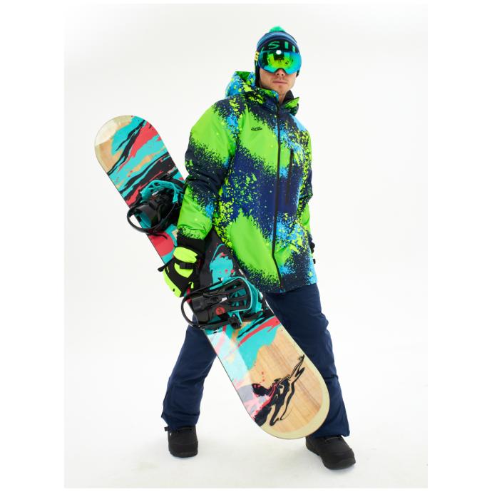 Мужская горнолыжная сноубордическая куртка Alpha Endless  - 423/248 - Цвет Зеленый - Фото 12