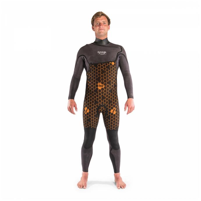 Гидрокостюм Dakine Mens Cyclone Z/F Full Suit 3/2  - DK01M32CC1- Graphite/Orange - Цвет Серый - Фото 4