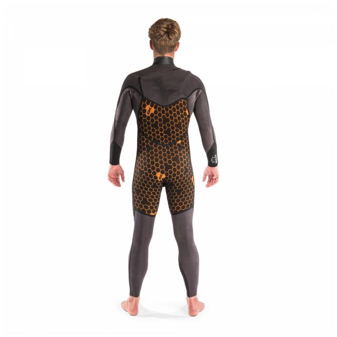 Гидрокостюм Dakine Mens Cyclone Z/F Full Suit 3/2  - DK01M32CC1- Graphite/Orange - Цвет Серый - Фото 5