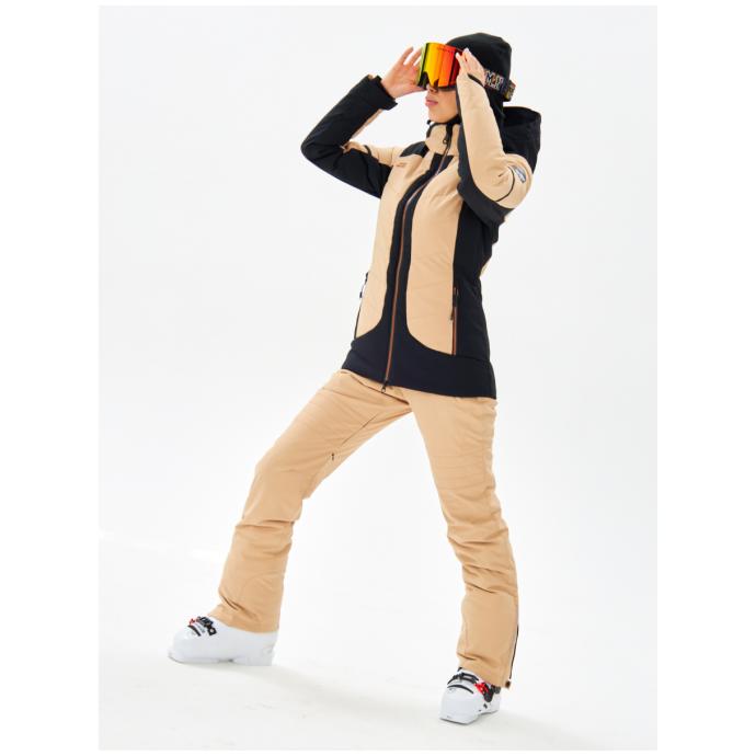 Женская горнолыжная / сноубордическая мембранная куртка Alpha Endless - 423/191_1 - Цвет Бежевый - Фото 16