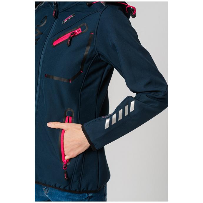 Софтшеловая куртка женская  GEOGRAPHICAL NORWAY «REINE» - WT4038F-NAVY - Цвет Темно-синий - Фото 4