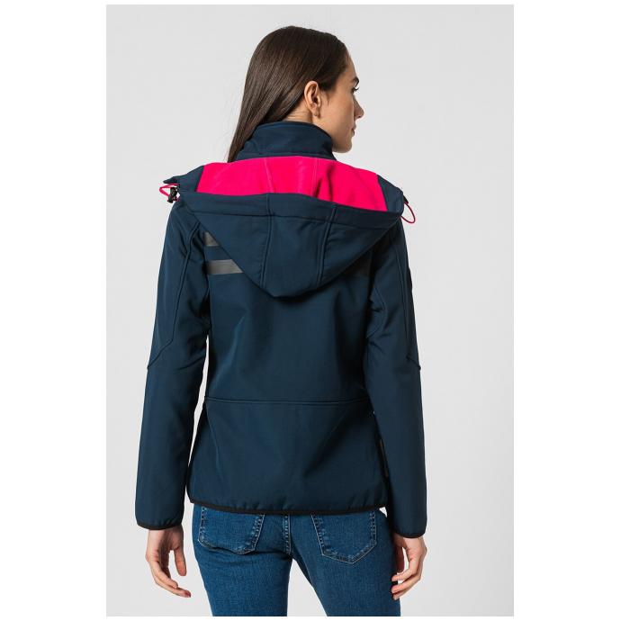 Софтшеловая куртка женская  GEOGRAPHICAL NORWAY «REINE» - WT4038F-NAVY - Цвет Темно-синий - Фото 3