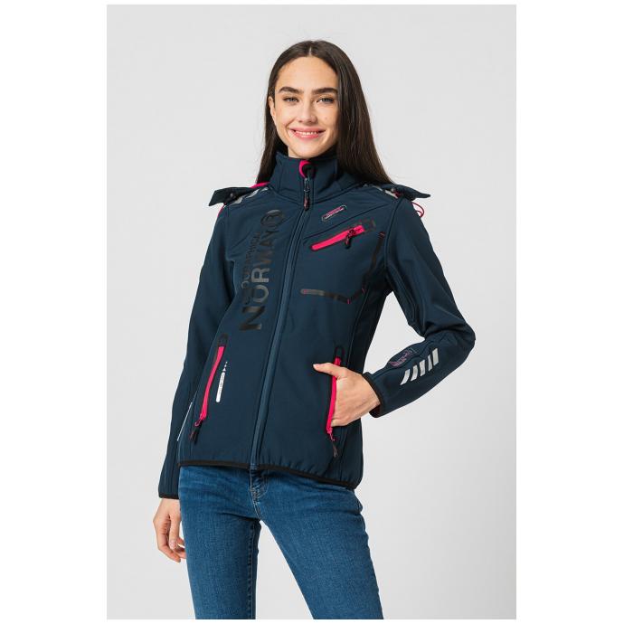 Софтшеловая куртка женская  GEOGRAPHICAL NORWAY «REINE» - WT4038F-NAVY - Цвет Темно-синий - Фото 2
