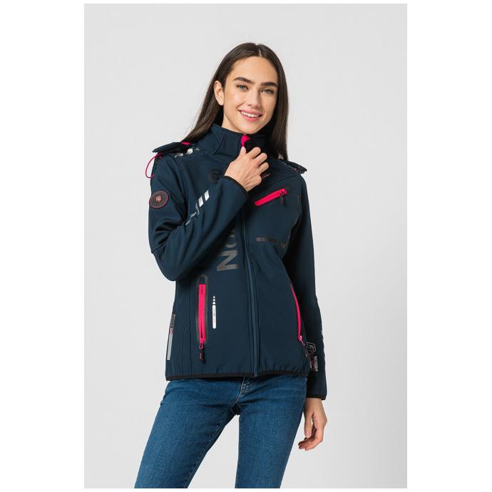 Софтшеловая куртка женская  GEOGRAPHICAL NORWAY «REINE» - WT4038F-NAVY - Цвет Темно-синий - Фото 1