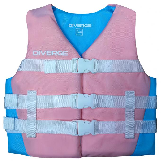 Жилет водный DIVERGE OMEGA KIDS VEST - OMEGA-LIGHT PINK - Цвет Светло-Розовый - Фото 1