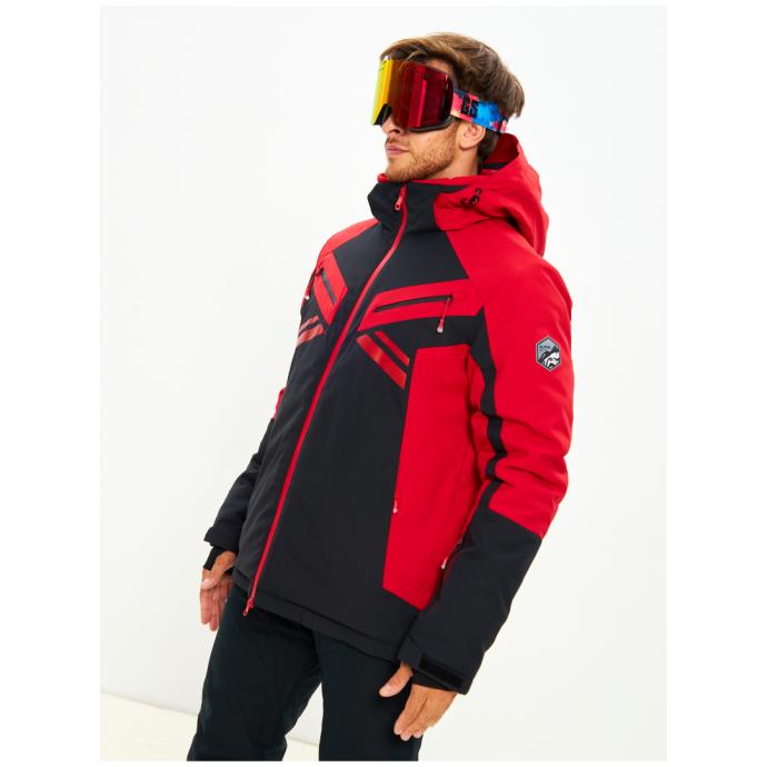 Мужская мембранная горнолыжная /сноубордическая куртка Alpha Endless Bizzard Tech - 423/196_2 - Цвет Красный - Фото 2