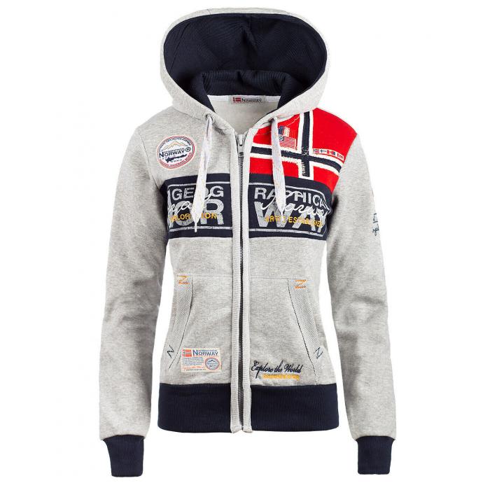 ФЛИС ЖЕНСКИЙ GEOGRAPHICAL NORWAY «FLYER» - WU6380F/GN-BLENDED GREY - Цвет Серый - Фото 5